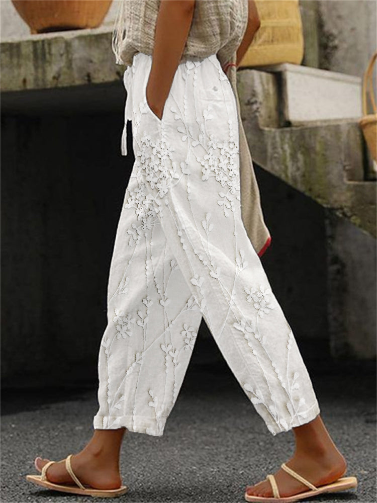 Aviora™ | Hose mit Rankenprint