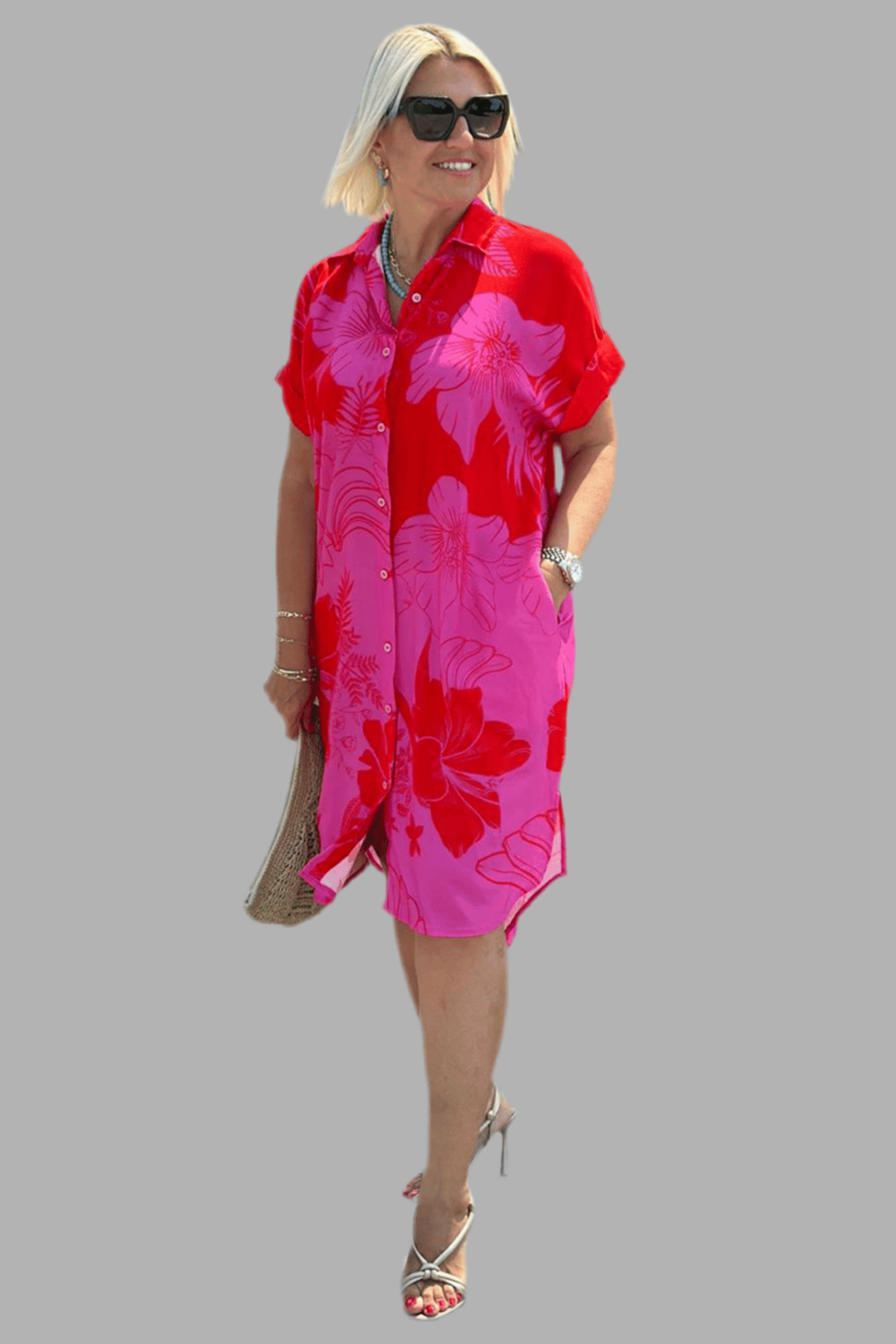 Naomi™| Kleid mit Blumenmuster