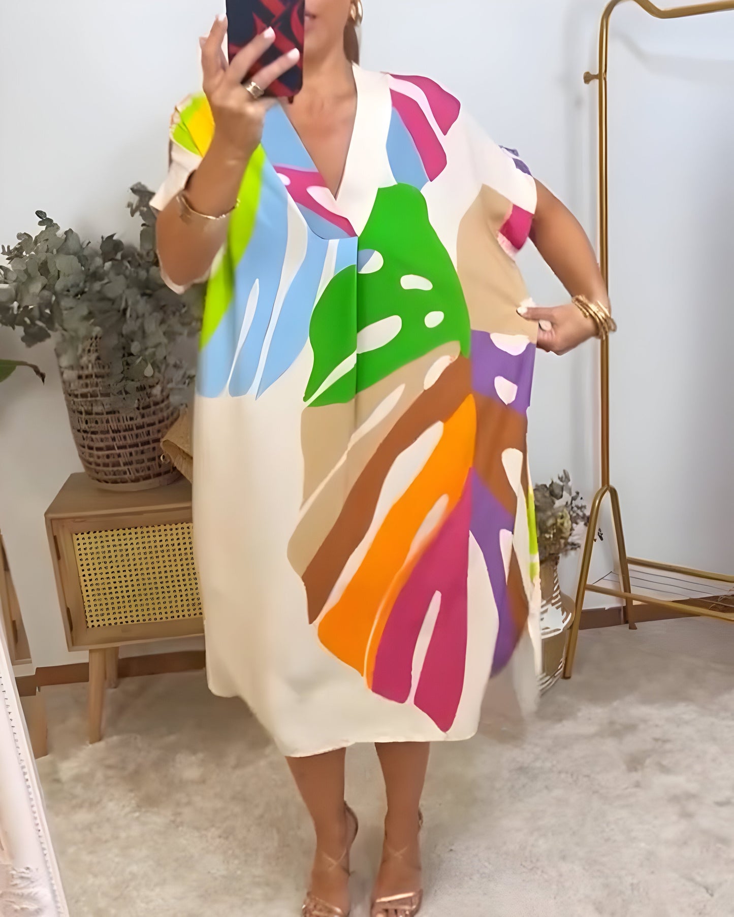 Rosaline™ | Buntes Freizeitkleid