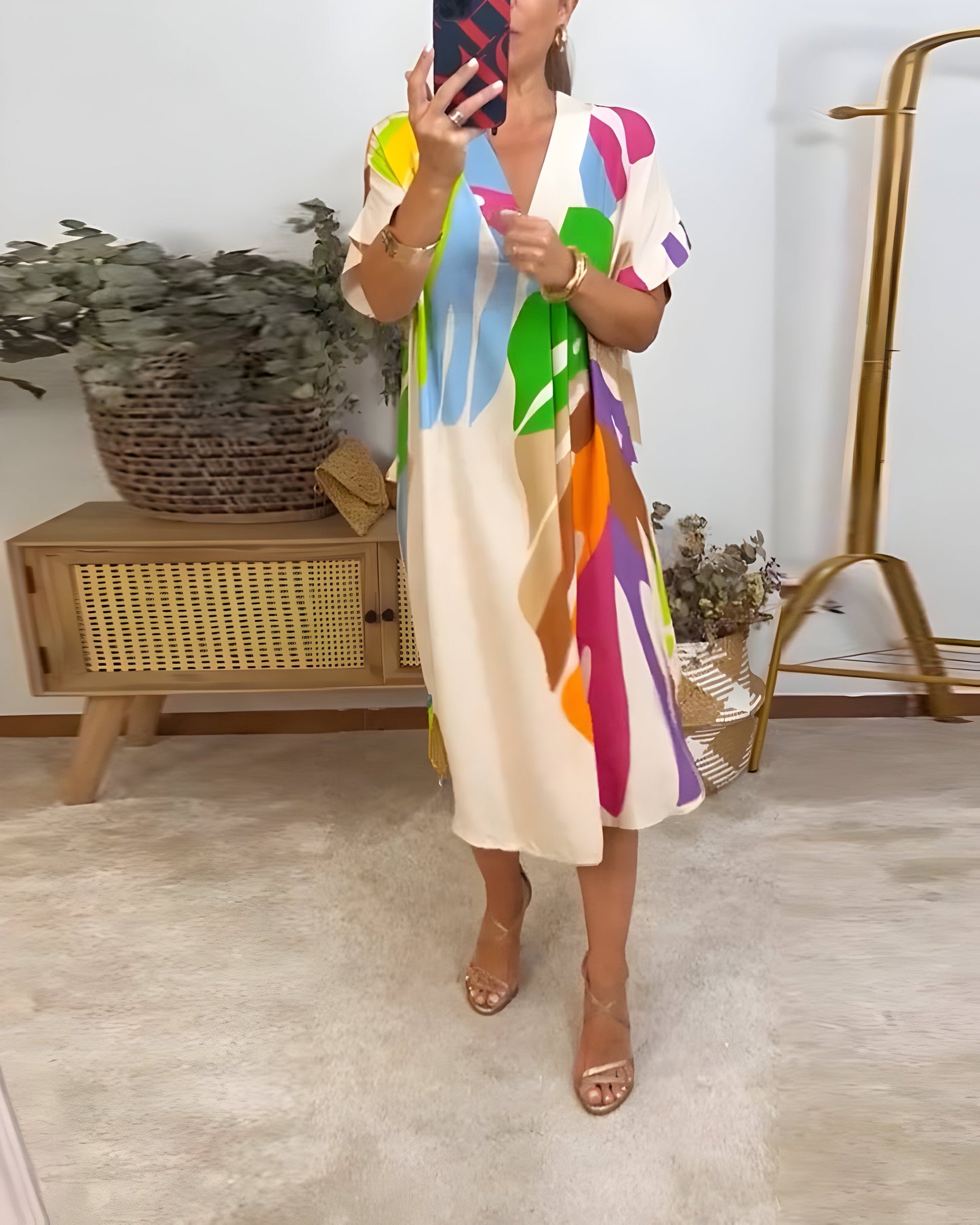 Rosaline™ | Buntes Freizeitkleid