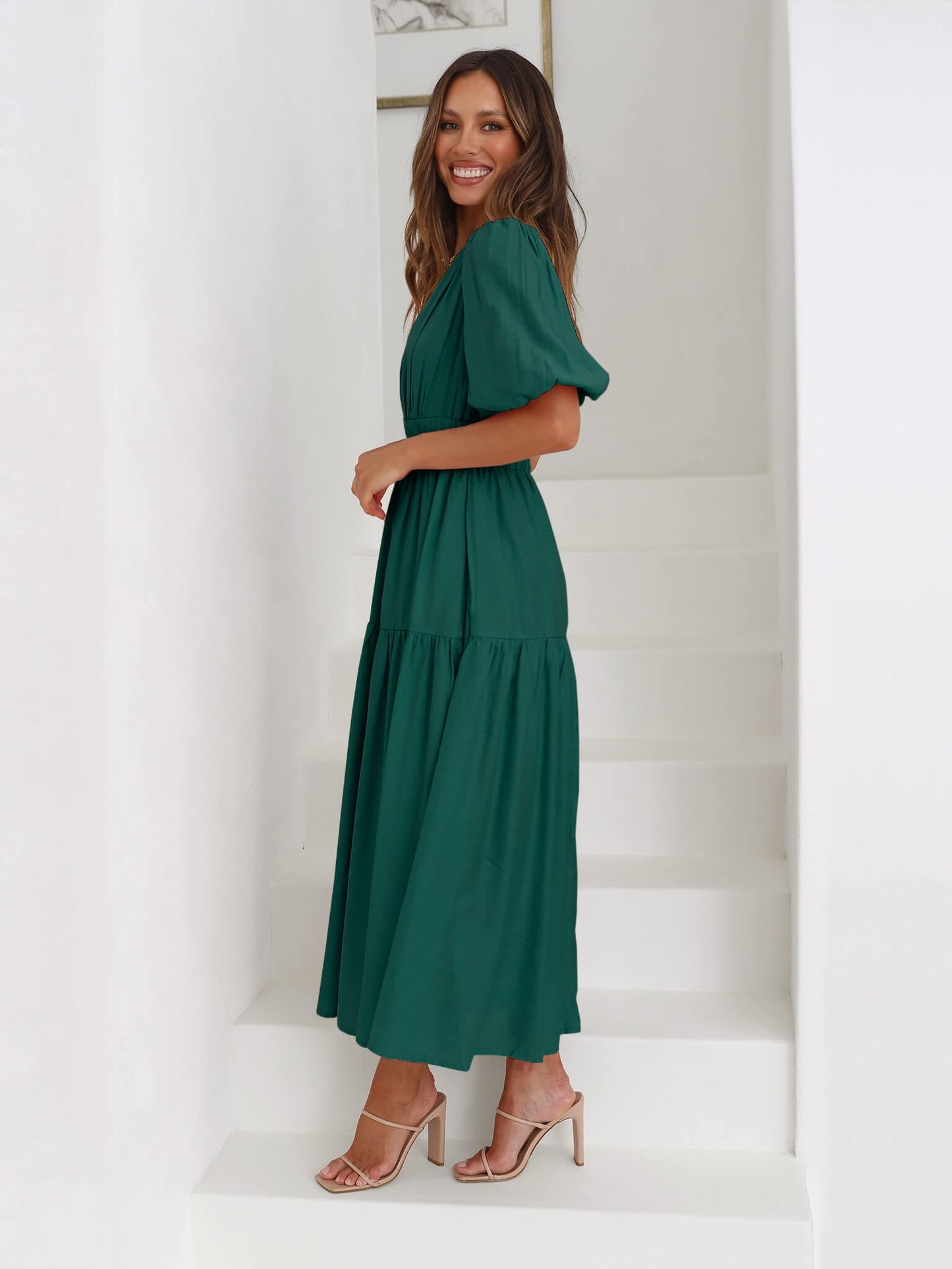 Aava™| Smocked Maxi-Kleid