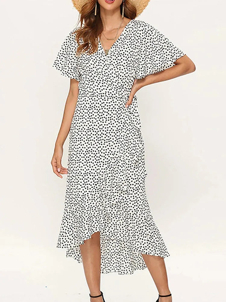 Aide™| Wickelkleid mit Schlitz