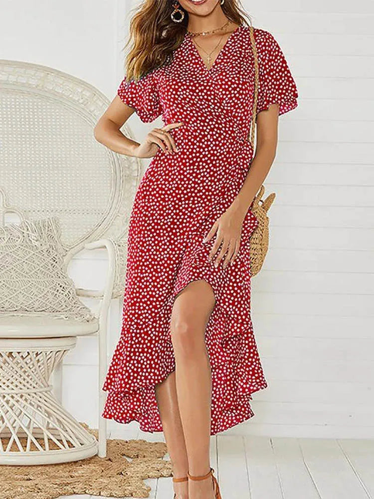 Aide™| Wickelkleid mit Schlitz