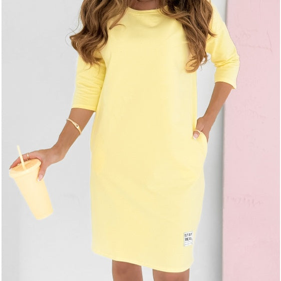 Felisa™| Elegantes Kleid mit Taschen und 3/4-Ärmeln