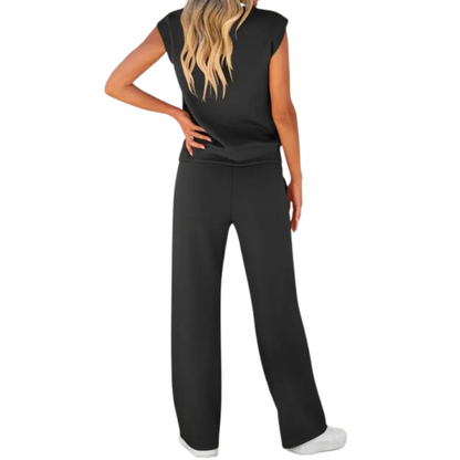 Kamila™|  Zweiteiliges ärmelloses Top und Hose mit Kordelzug in der Taille