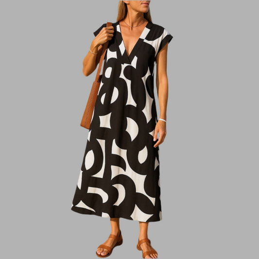 Valerie™| Luftiges Kleid mit V-Ausschnitt