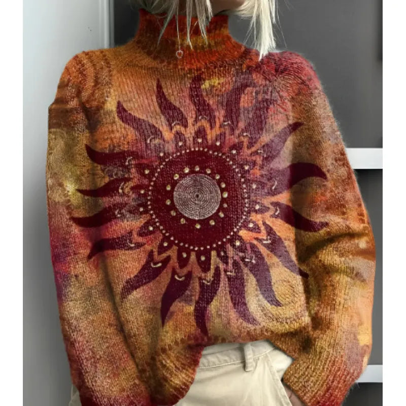 Fana™| Lebendige & Bunte Rollkragenpullover
