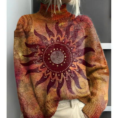 Fana™| Lebendige & Bunte Rollkragenpullover