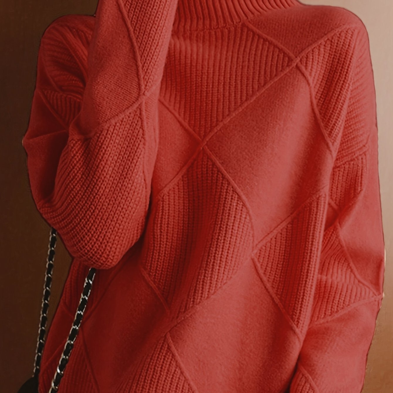 Ameline™ | Strickpullover mit hohem Kragen