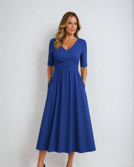 Mandy™ | Wickelkleid mit kurzen Ärmeln