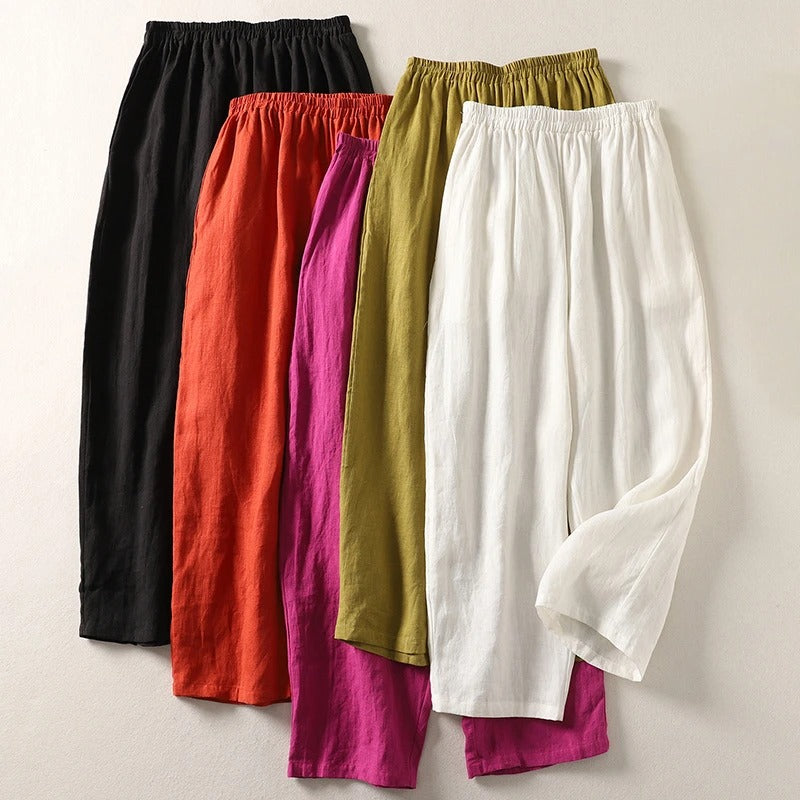 Sara™| Die Leinen-Sommerhose, die du nie wieder ausziehen willst