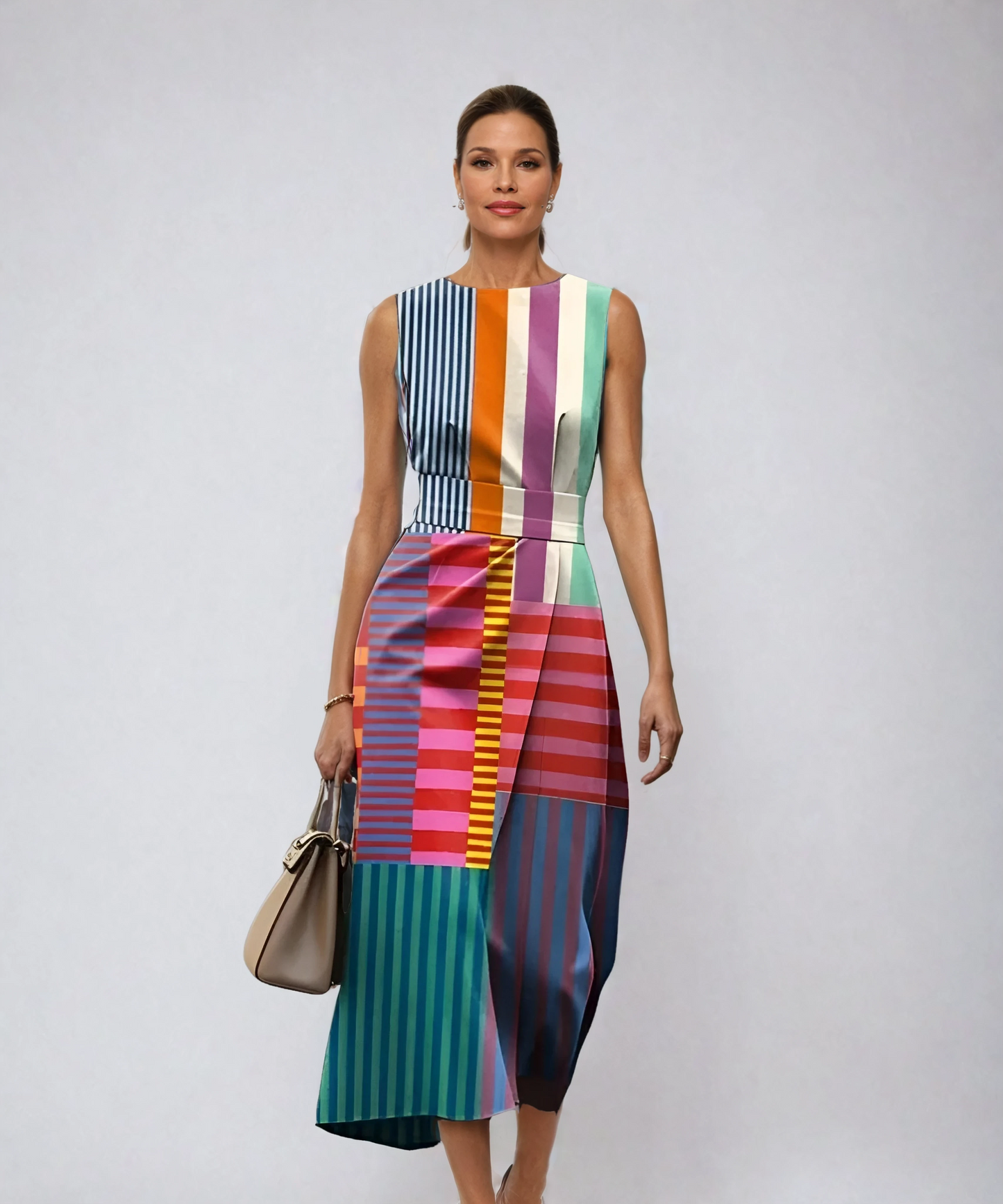 Nadine™| Kleid mit geometrischem Print und luftigem Schnitt