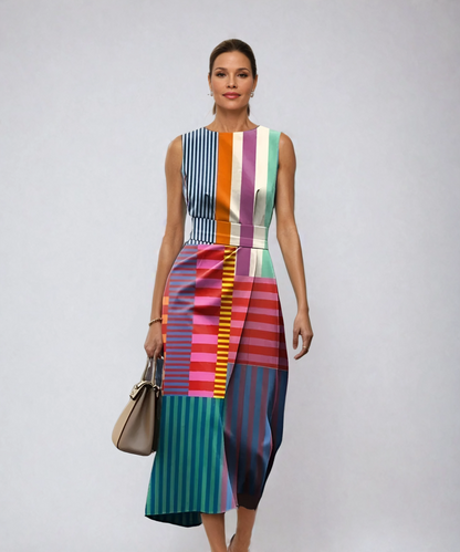 Nadine™| Kleid mit geometrischem Print und luftigem Schnitt