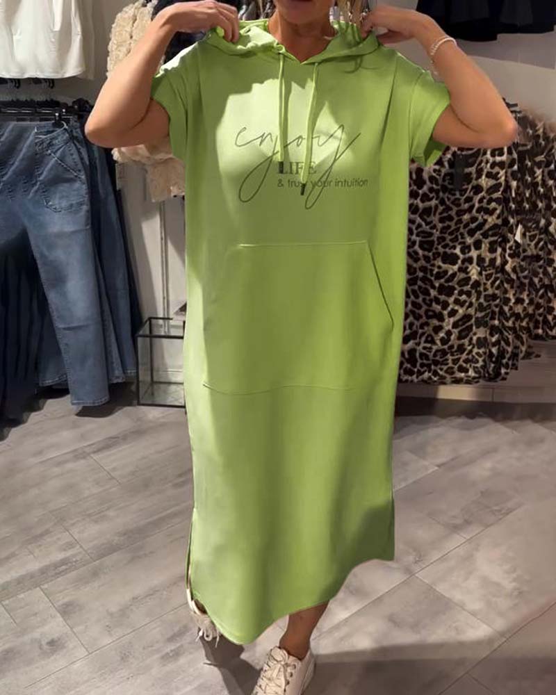 Emma™ | Lockeres Kleid mit Kapuze und femininer Passform