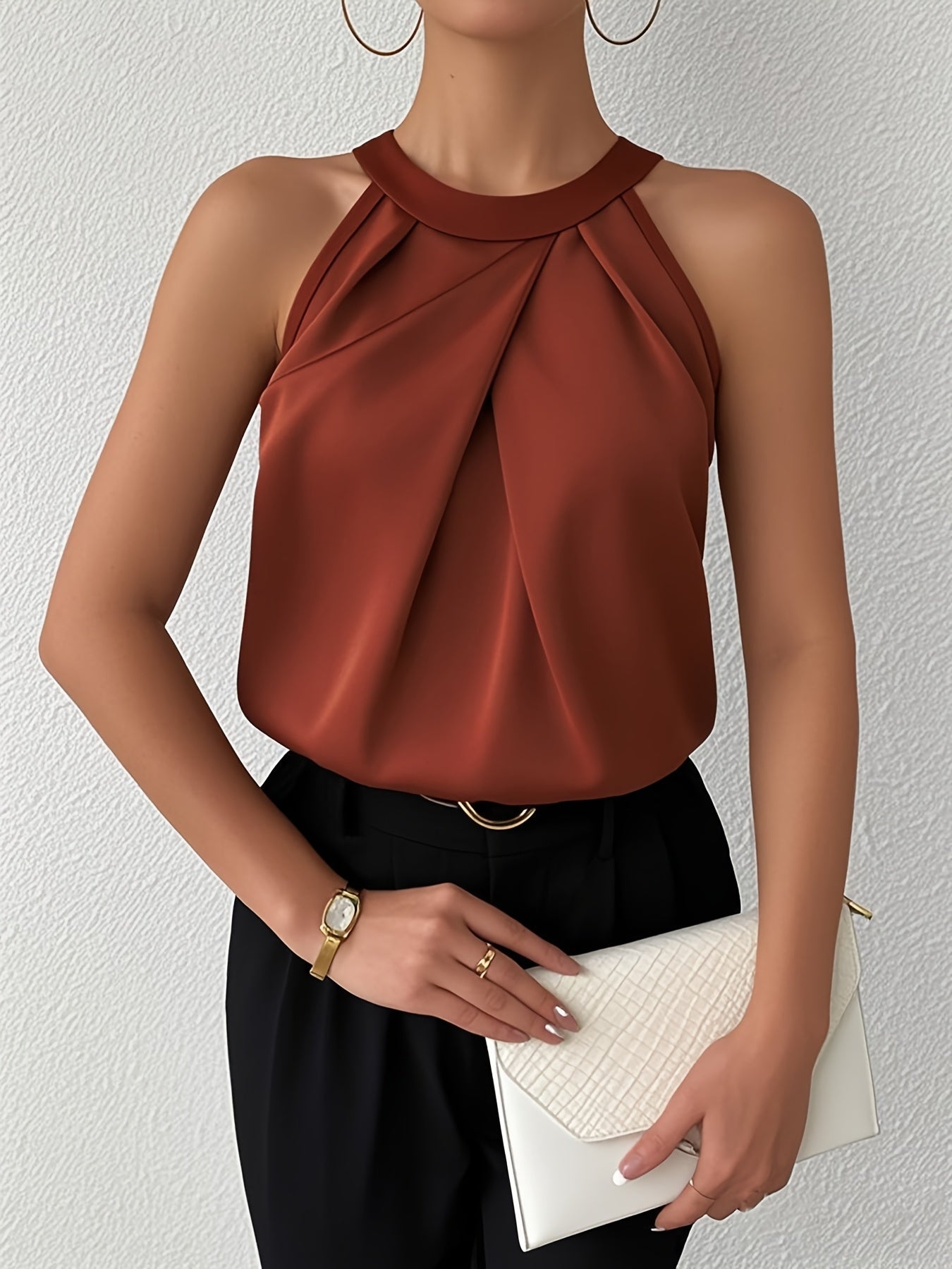 Miranda™ | Elegante Satinbluse mit freien Schultern