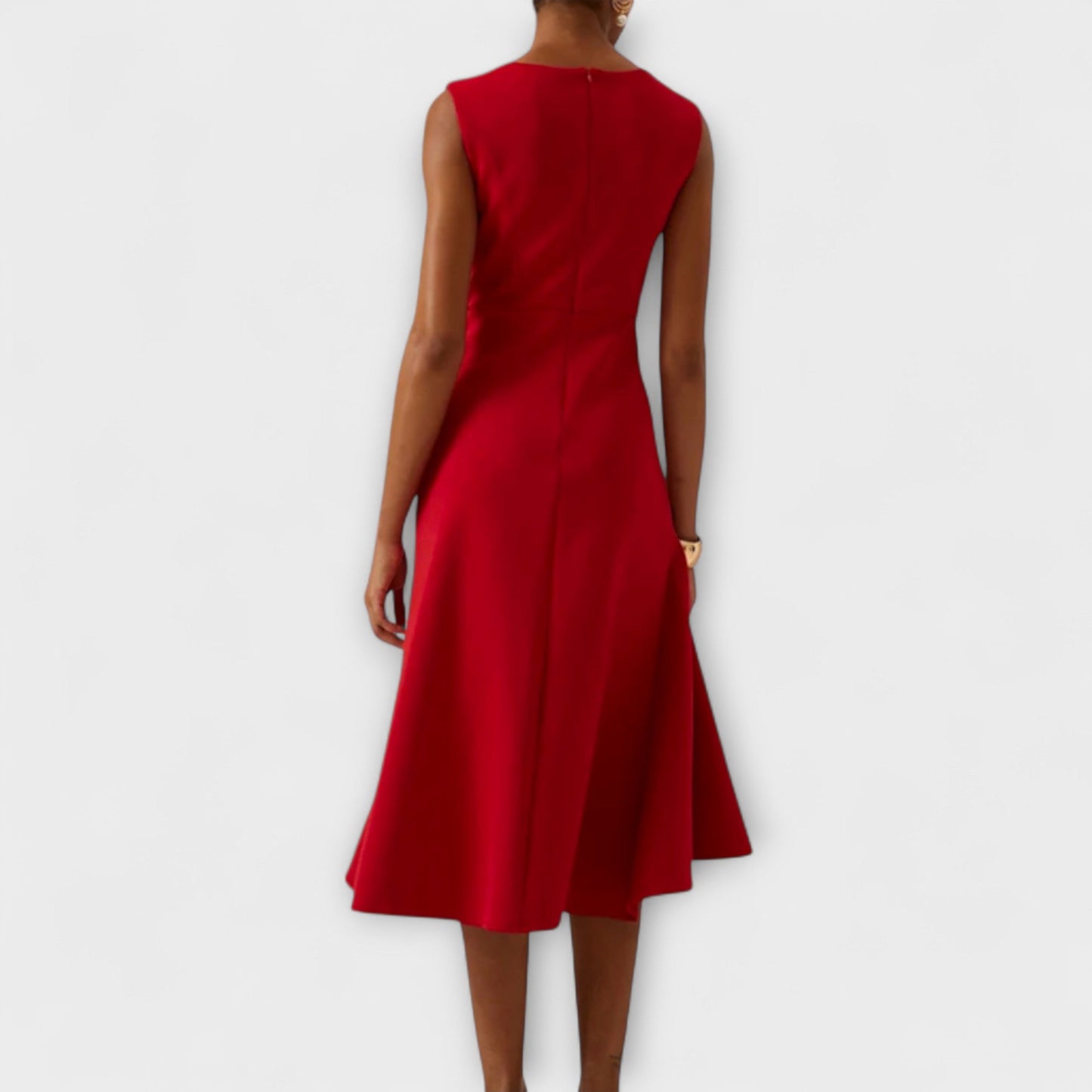 Ariane™ | Asymmetrisches Midikleid mit eleganten Falten