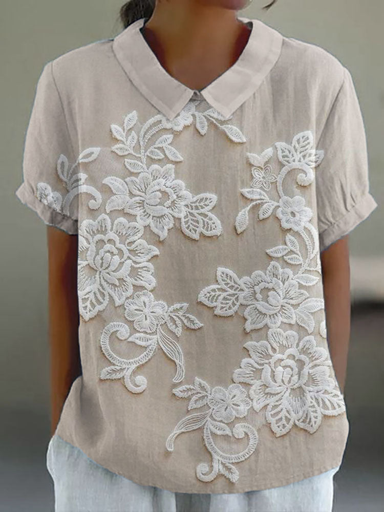 Clarette™ | Vintage-Hemd mit Print