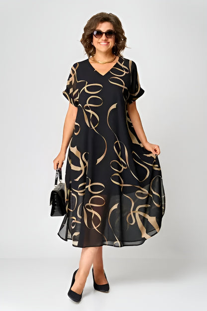 Nyree™ | Bequemes & Elegantes Midikleid