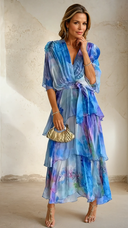 Joy™| Blumen-Lagenkleid