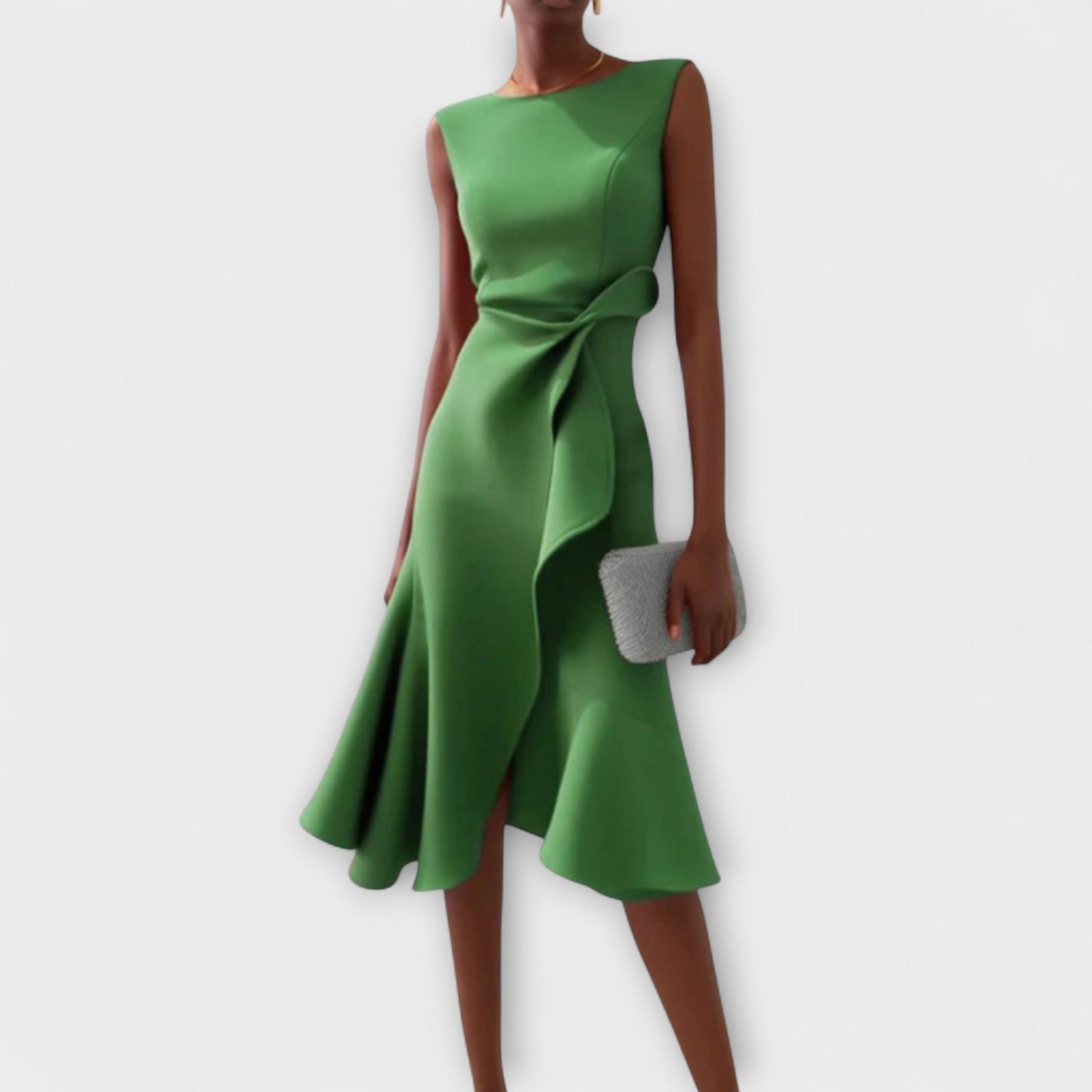 Ariane™ | Asymmetrisches Midikleid mit eleganten Falten