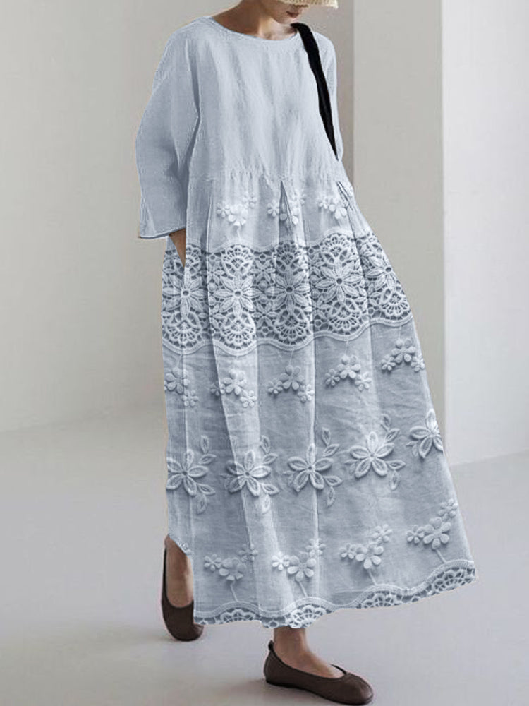 Thalina™ | Kleid mit Spitzenprint