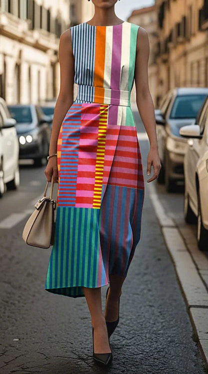 Nadine™| Kleid mit geometrischem Print und luftigem Schnitt