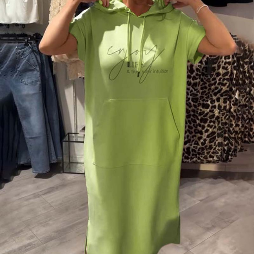 Emma™ | Lockeres Kleid mit Kapuze und femininer Passform
