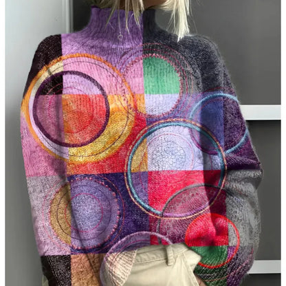 Fana™| Lebendige & Bunte Rollkragenpullover