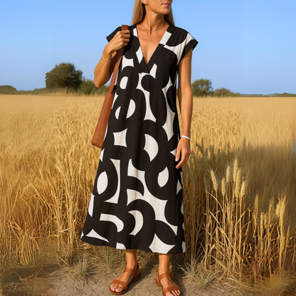 Valerie™| Luftiges Kleid mit V-Ausschnitt