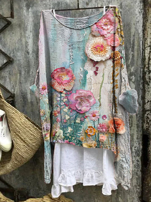Seliane™ | Bluse mit künstlerischem Print
