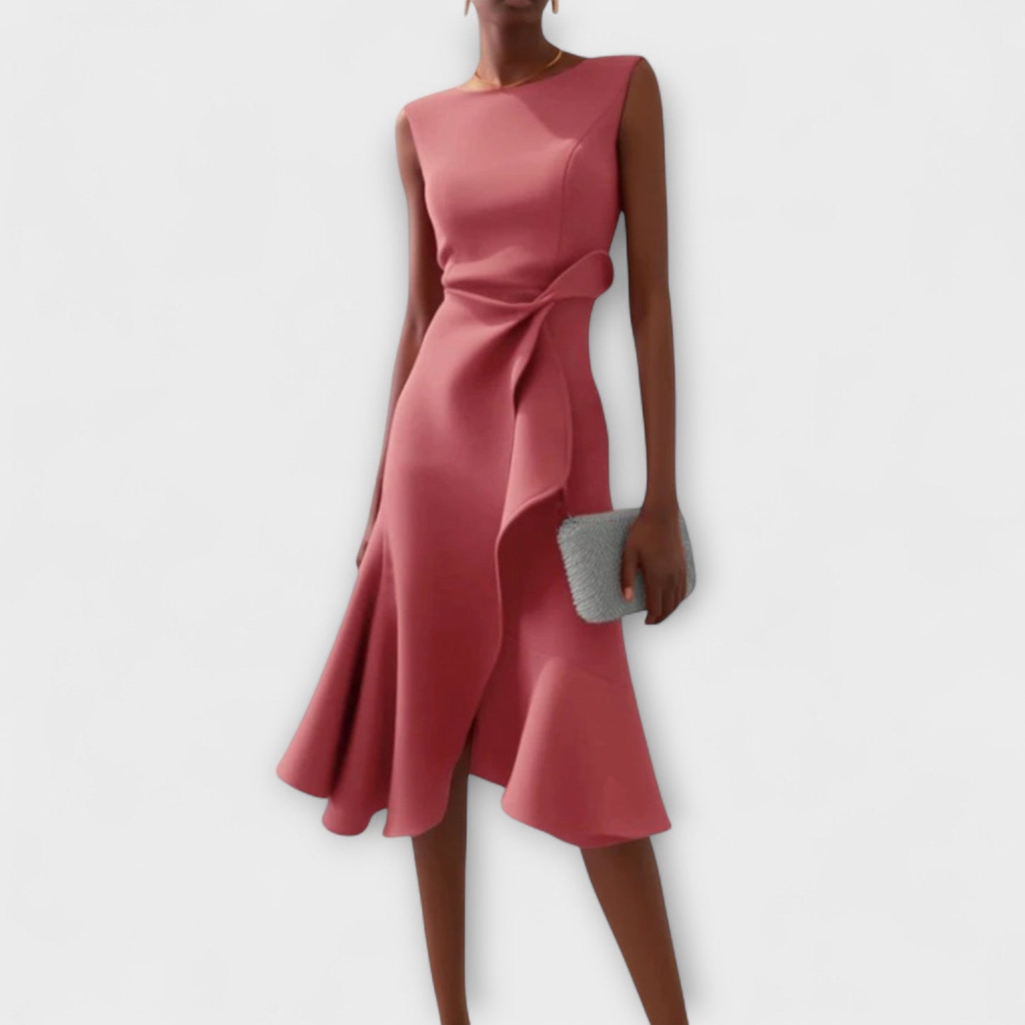 Ariane™ | Asymmetrisches Midikleid mit eleganten Falten