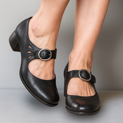 Els™ | Orthopädische Ledersandalen mit bequemer Keilsohle