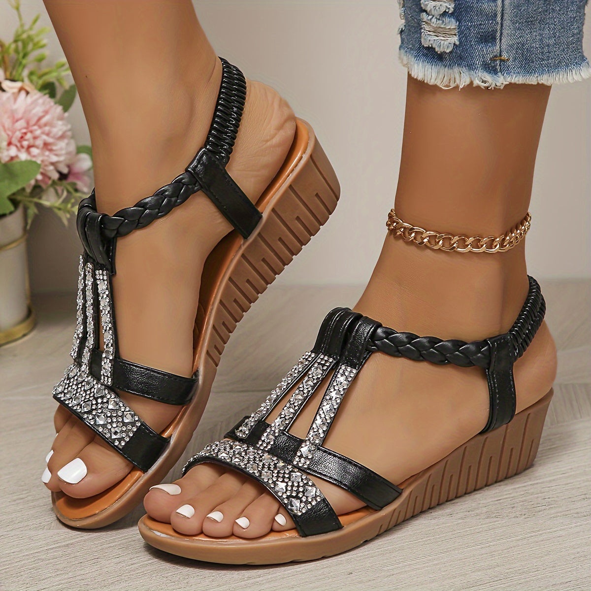 Trudy™ | Orthopädische Keilsandalen im Ibiza-Stil