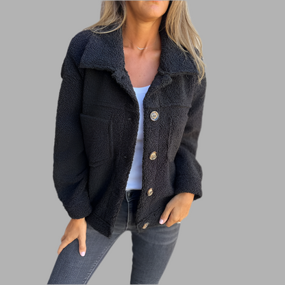 Eline™| Kurze, warme Bouclé-Jacke