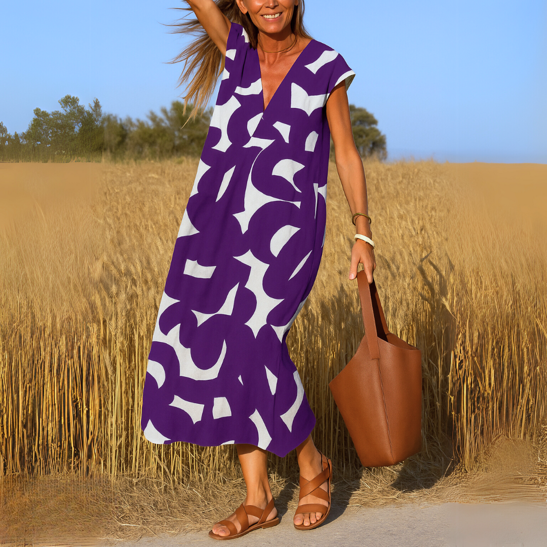 Valerie™| Luftiges Kleid mit V-Ausschnitt