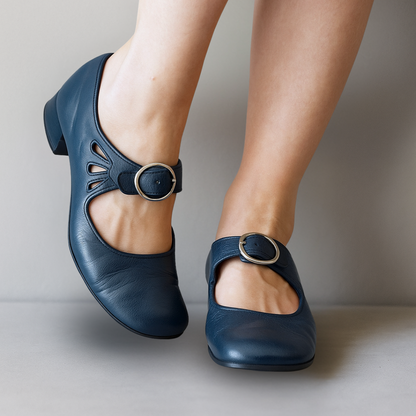Els™ | Orthopädische Ledersandalen mit bequemer Keilsohle