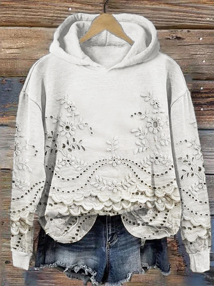 Ravella™ | Vintage-Kapuzenpullover mit Aufdruck
