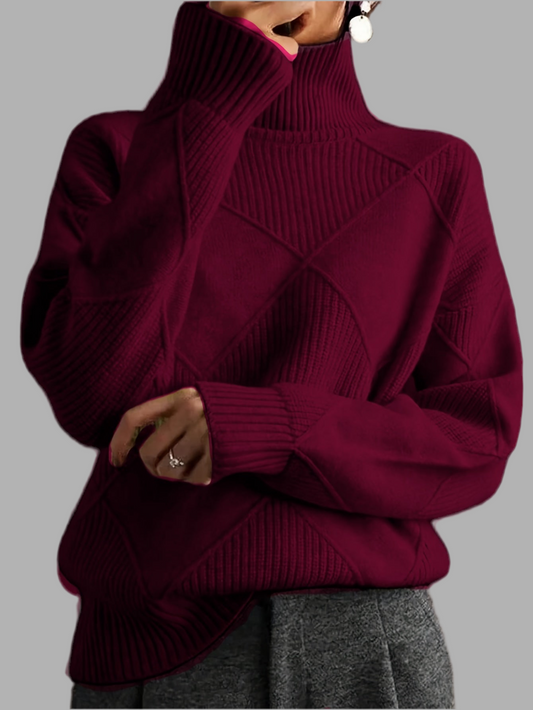 Ameline™ | Strickpullover mit hohem Kragen