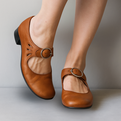 Els™ | Orthopädische Ledersandalen mit bequemer Keilsohle
