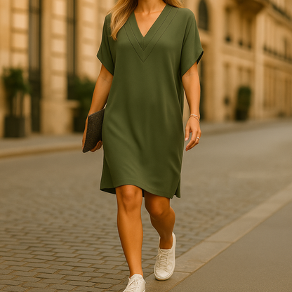Tamara™ |V-Ausschnitt-Kleid mit Wickeldesign