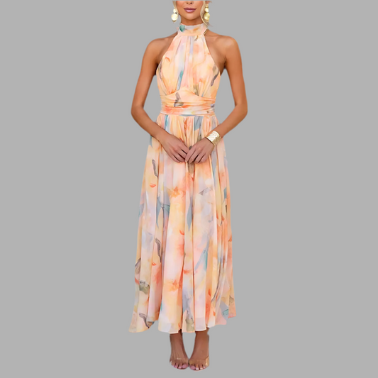 Elvado™ | Aquarell-Maxikleid