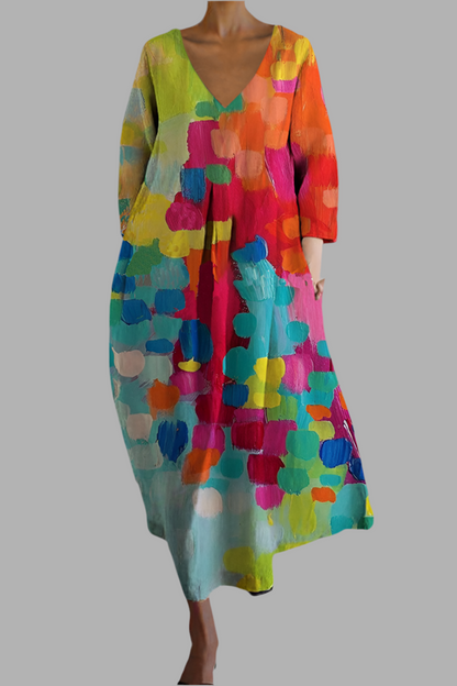 Claire™ | Bequemes Kleid mit elegantem V-Ausschnitt