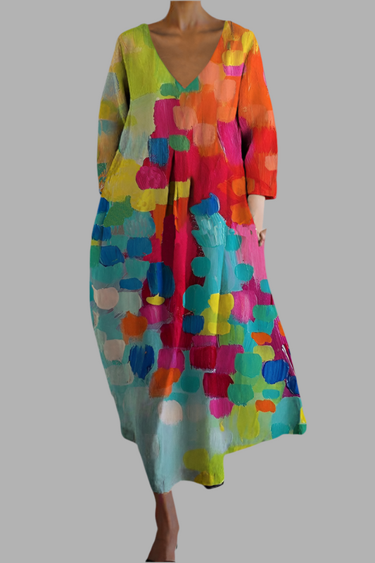Claire™ | Bequemes Kleid mit elegantem V-Ausschnitt