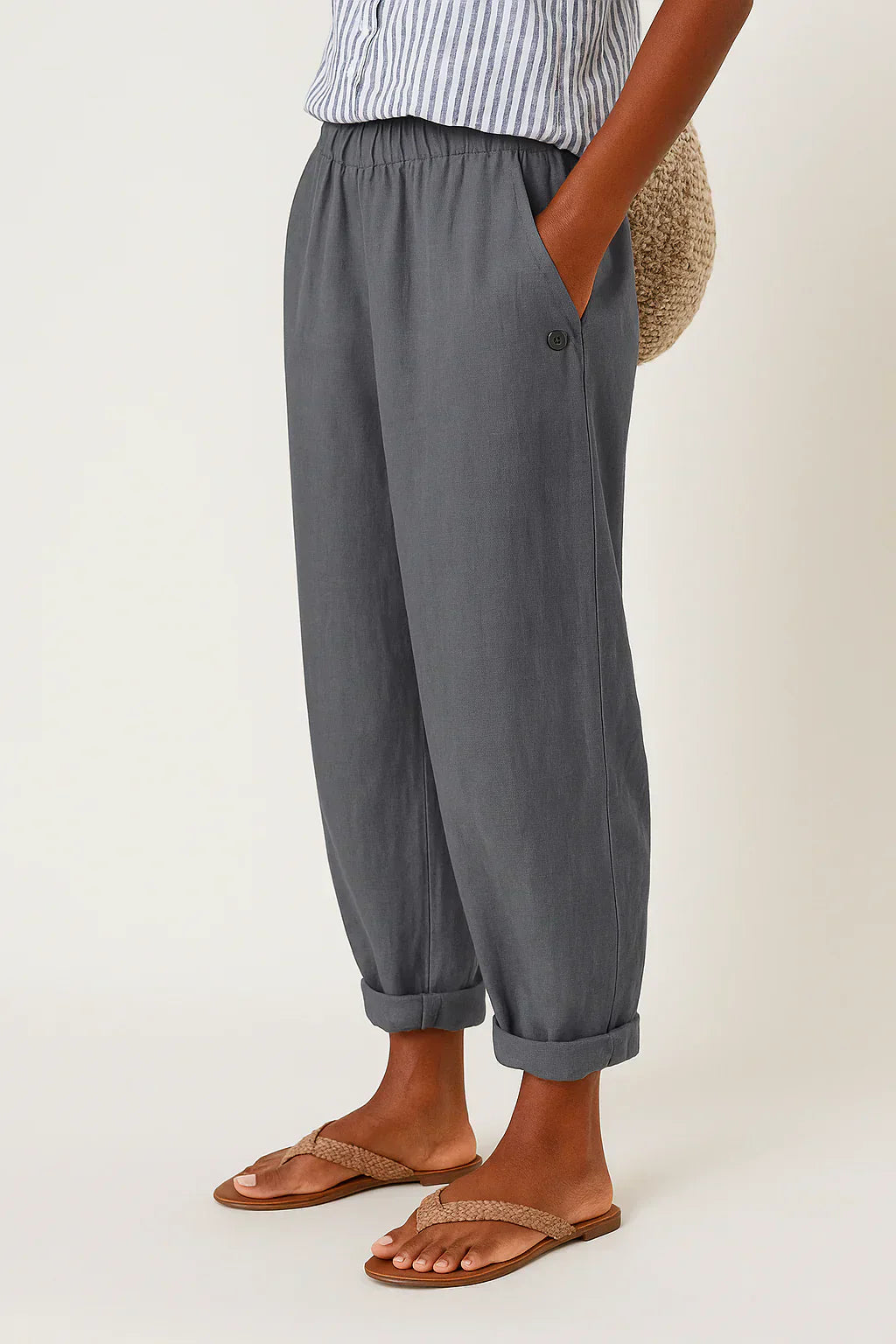 Isaline™ | Luftige, gerade Hose mit elastischem Bund