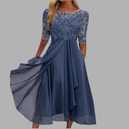Jula™ | Abendkleid aus Chiffon und Spitze Himmlische Eleganz