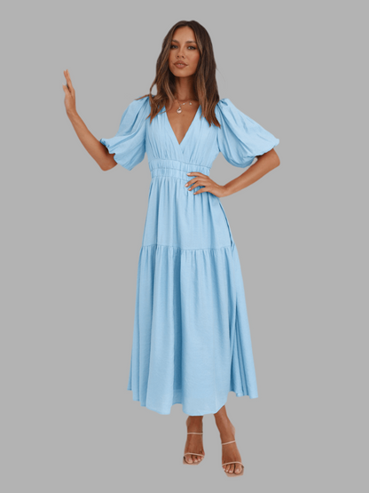 Aava™| Smocked Maxi-Kleid