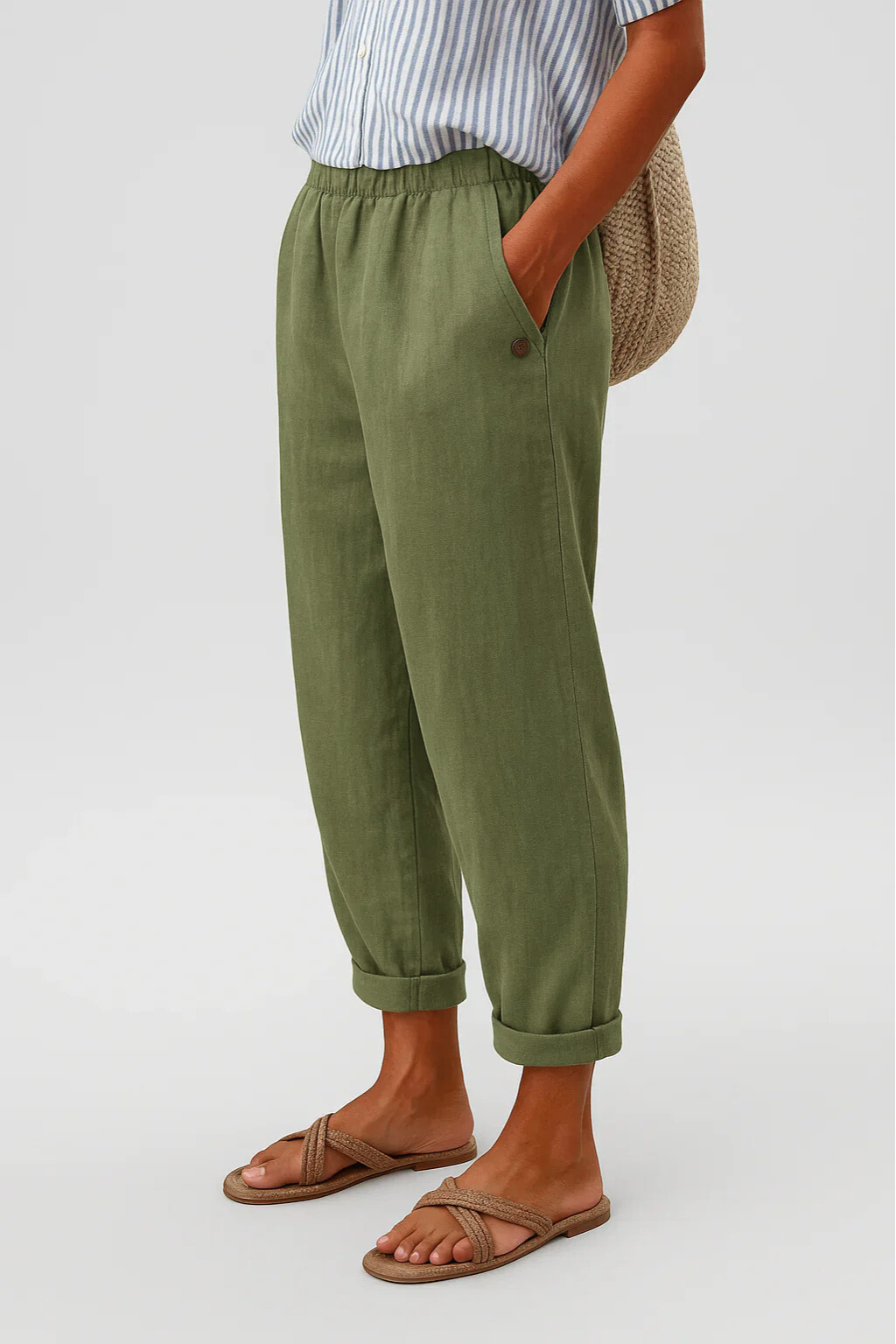 Isaline™ | Luftige, gerade Hose mit elastischem Bund