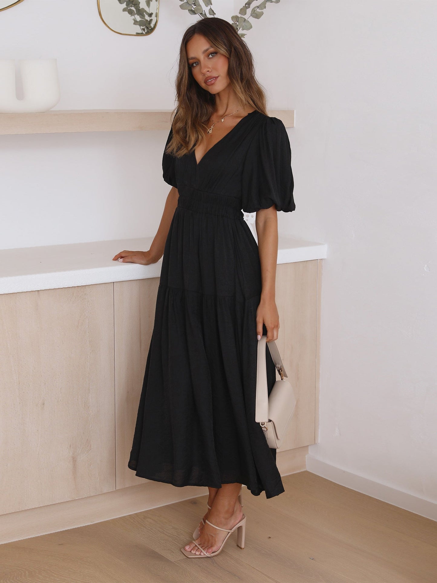 Aava™| Smocked Maxi-Kleid