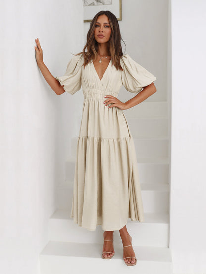 Aava™| Smocked Maxi-Kleid