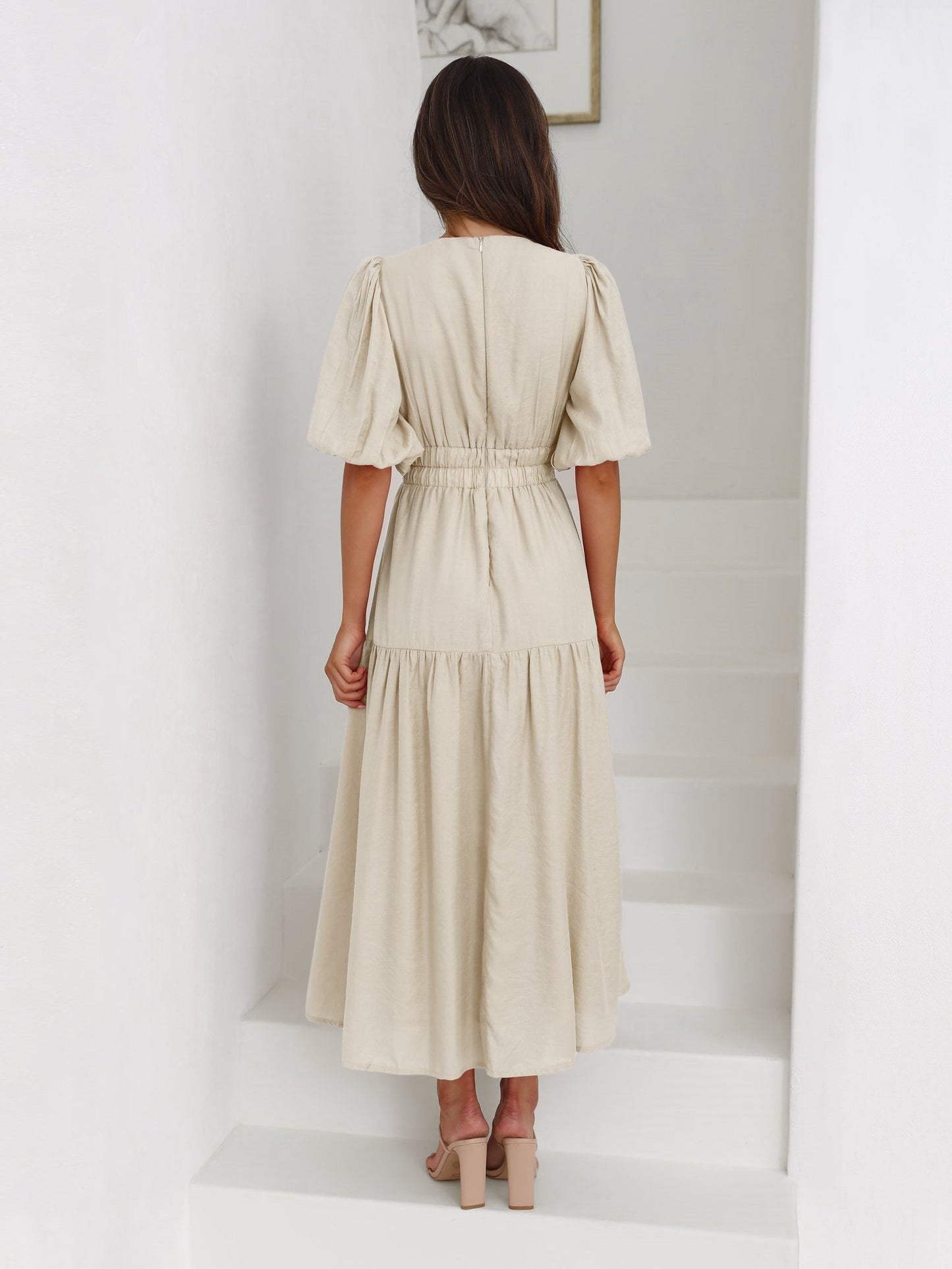 Aava™| Smocked Maxi-Kleid